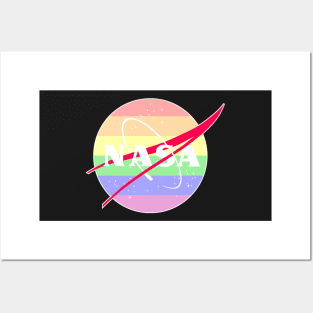 Pastel Nasa Logo - Rainbow Posters and Art